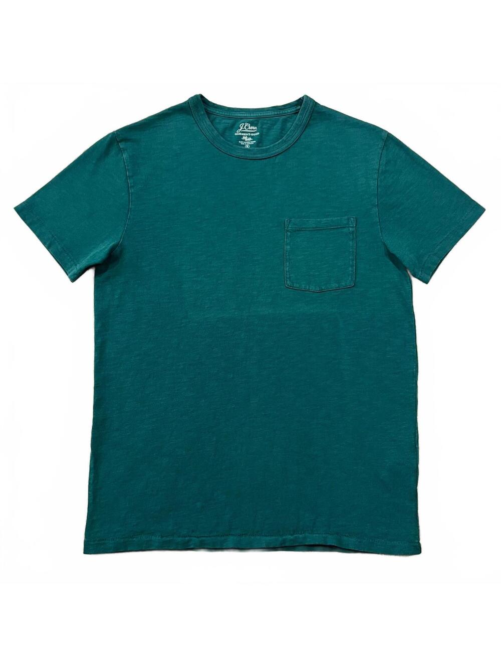 J.Crew Mens Garment Dyed T Shirt Green Size Small